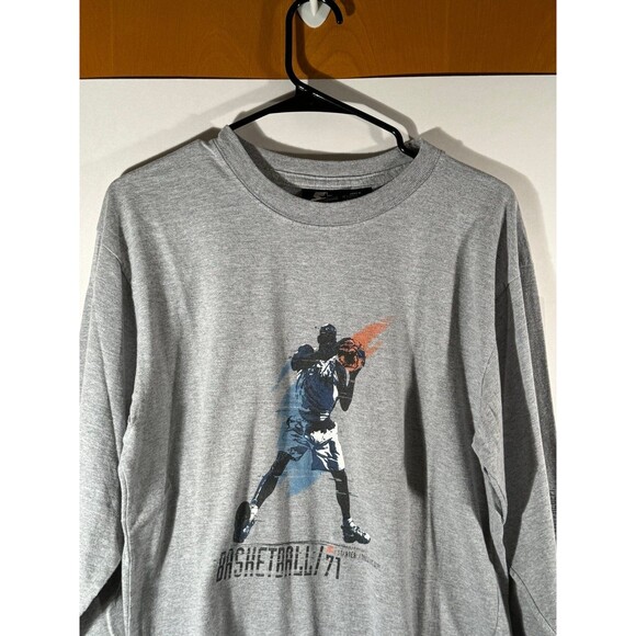 Starter Vintage 90s Basketball 71 Spell Out Logo Shirt Long‎ Sleeve Medium M - Picture 2 of 9